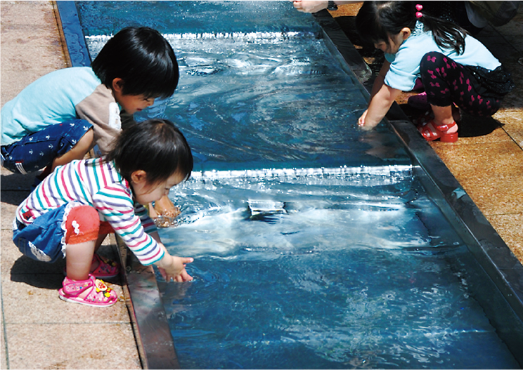 清水は生活水としても使われている